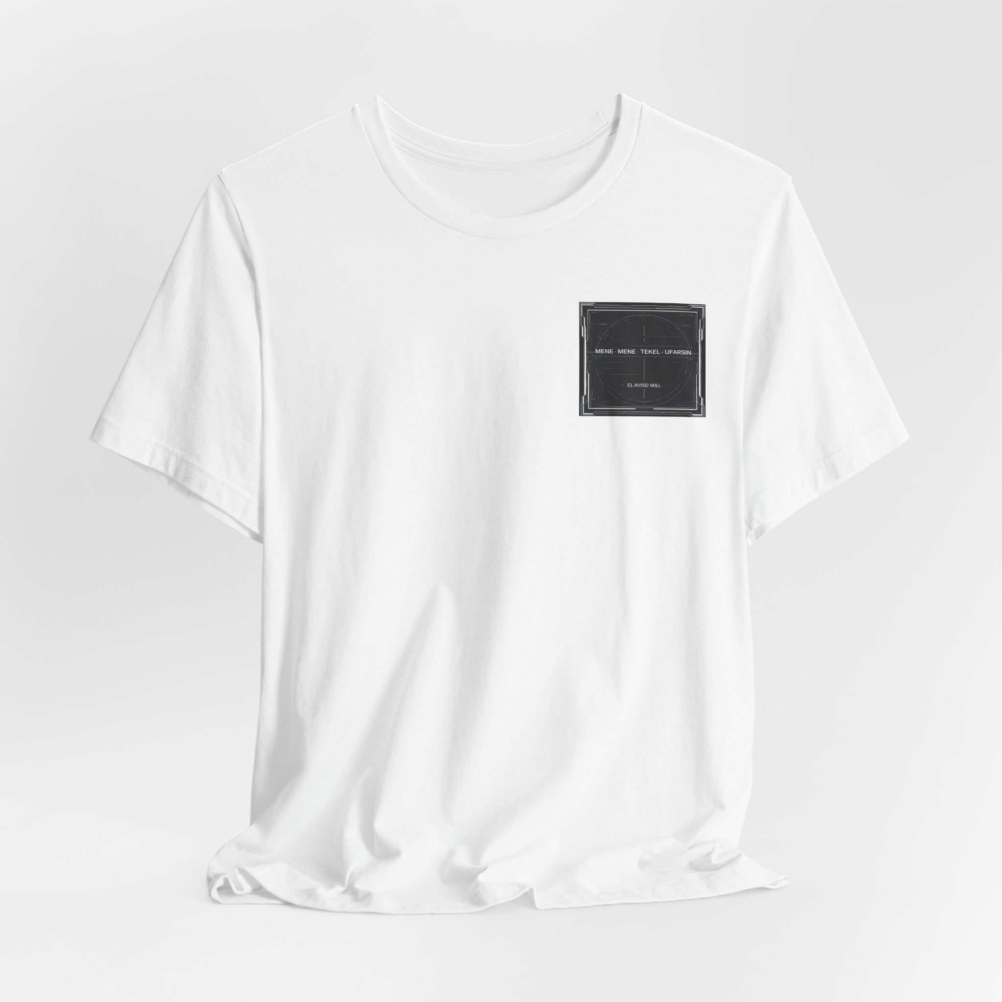 Mene Mene Tekel Uparsin Graphic Tee — Vintage Scripture Statement T-Shirt