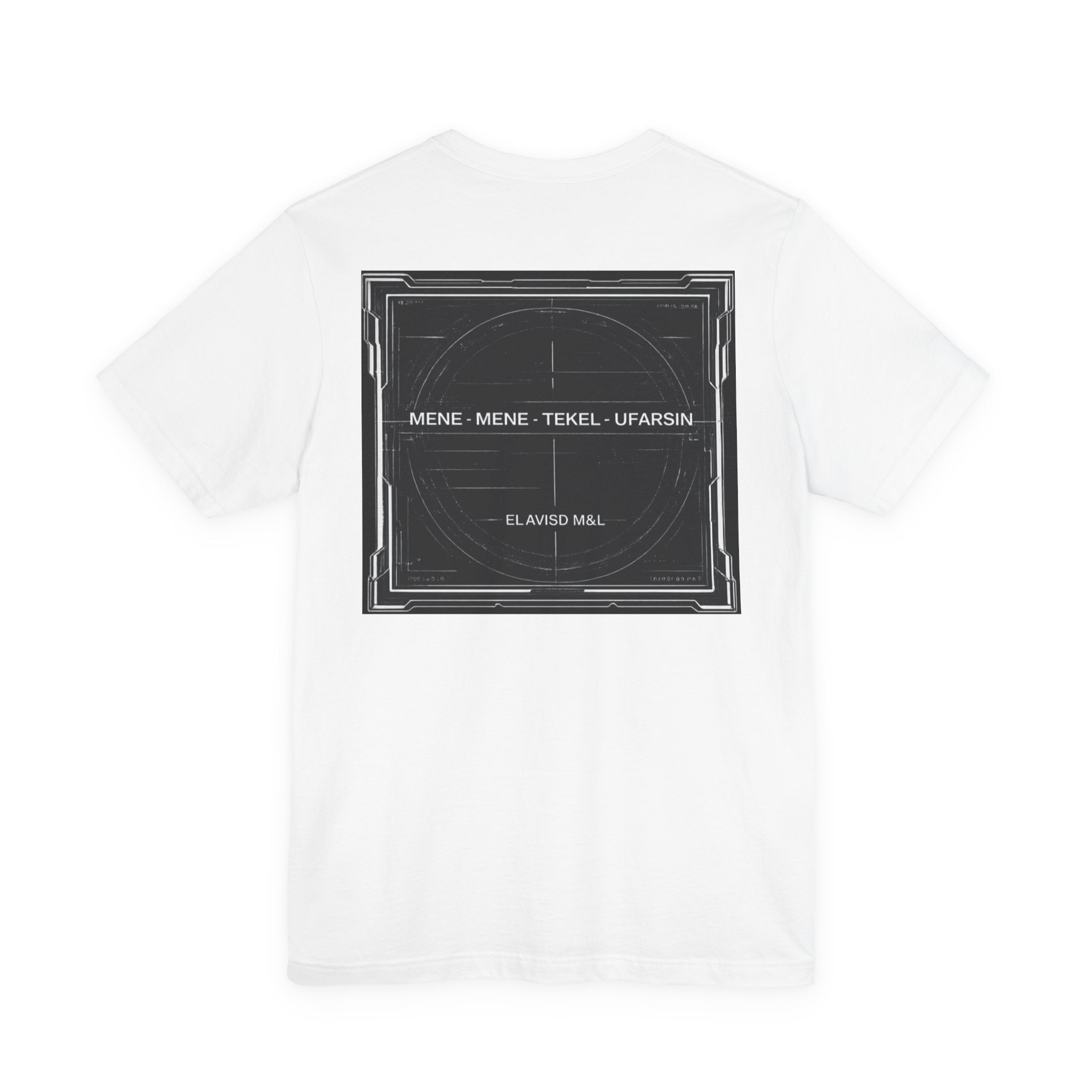 Mene Mene Tekel Uparsin Graphic Tee — Vintage Scripture Statement T-Shirt