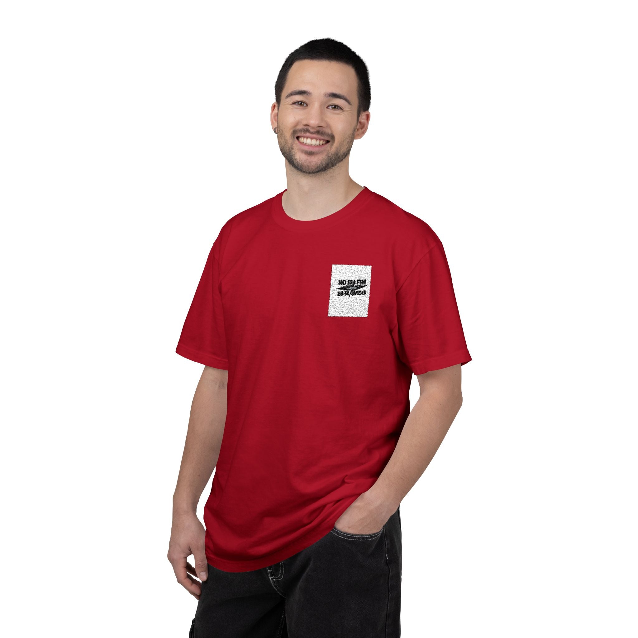 Pocket Graphic Tee — Minimal Ink Splash Design